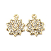 Латунные микропаве прозрачные кубические циркониевые подвески KK-H460-16G