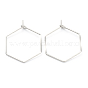 Серьги-кольца из нержавеющей хирургической стали 316 STAS-M288-09P-B