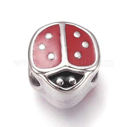 Европейские бусины из нержавеющей стали 304 STAS-O101-03P-16-1