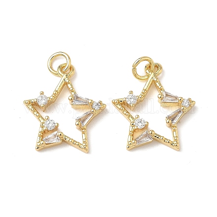Латунные микро проложить кубического циркония подвески KK-Q068-64G-1