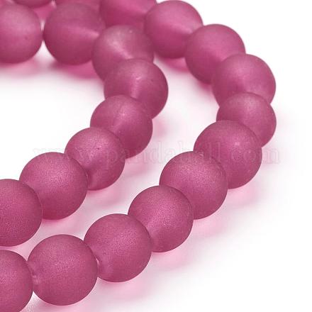 Прозрачные стеклянные бусины GLAA-S031-8mm-39-1