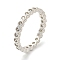 Rack Plating Brass Micro Pave Cubic Zirconia Finger Rings for Women, Long-Lasting Plated, Cadmium Free & Lead Free, Round, 3mm, Inner Diameter: 19mm