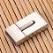 Tarnish Resistant Matte 304 Stainless Steel Rectangle Magnetic Clasps, Stainless Steel Color, 23x12x6mm, Hole: 3x10.5mm