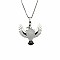 Peace Dove Water Droplet Crystal Necklace Pendant Fashion Ornament Simple Pendant
