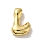 Rack Plating Brass Pendants, Balloon Letter Charms, for Personalized Name Necklaces Making, Cadmium Free & Lead Free, Long-Lasting Plated, Real 18K Gold Plated, Letter L, 22.5x14.5x6.5mm, Hole: 2.5mm