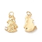 Eco-Friendly Brass Micro Pave Cubic Zirconia Pendants, with Jump Ring, Lead Free & Cadmium Free, Rabbit, Real 18K Gold Plated, 16.5x11x3mm, Hole: 3.5mm