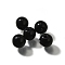 K9 Glass, Imitation Austrian Crystal Beads, Round, Black, 5.5x6mm, Hole: 1.2mm