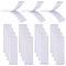 AHANDMAKER 30 Sets Nylon and Polyester Hook and Loop Tapes, Rectangle Self Adhesive Fastener Sticky Back, Double Sided Hook Loop Strips for Sewing School Office Home Use(White)