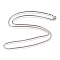 Tarnish Resistant 304 Stainless Steel Necklaces, Snake Chains, Stainless Steel Color, 29.7 inch(75.5cm), 2.4mm