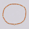 Bohemian Style Rainbow Glass & Brass Beaded Handmade Fashion Women's Bracelet