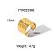 Stainless Steel Cuff Rings for Women, Real 18K Gold Plated, Flat Round, 180mm, Inner Diameter: 18.8mm