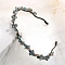 Shiny Elegant Glass Hair Bands, Party Hair Accessories for Girls Women, Teal, 380mm