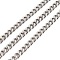 Tarnish Resistant 304 Stainless Steel Cuban Link Chains, Unwelded, with Spool, Stainless Steel Color, 7x5x2mm, about 32.81 Feet(10m)/Roll