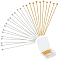 400Pcs 2 Styles Brass Ball Head Pins, for Jewelry Making, Golden & Silver, 22~24 Gauge, 40x0.5~0.6mm, Head: 1.5~2mm, 200pcs/style