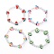 Stretch Kids Bracelets, with Transparent Acrylic and Fruit & Heart & Sunflowers Polymer Clay Beads, Mixed Color, Inner Diameter: 1-7/8 inch(4.8cm)