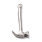 Non-Tarnish 304 Stainless Steel Pendants, Hammer, Stainless Steel Color, 34x15x3.5mm, Hole: 1.8mm