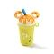 PVC Opaque Plastic Big Pendants, Ice-Cream, Yellow, 51x33.5x24.5mm, Hole: 3mm