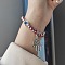 Alloy Turkiye Hamsa Hand Pendant Bracelets, Blue Evil Eye Beaded Jewelry for Women
