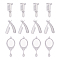 304 Stainless Steel Pendants, Laser Cut, Comb, Stainless Steel Color, 12pcs/box