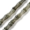 Natural Labradorite Beads Strands, Bamboo Joint, 12x5x4mm, Hole: 1mm, about 32pcs/strand, 14.96''(38cm)