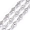 Tarnish Resistant 304 Stainless Steel Link Chains, Soldered, Fishbone, Stainless Steel Color, 14x5x1.5mm