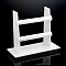 Organic Glass Bracelet Displays, with Acrylic, White, 270x110x227mm
