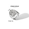 Geometric Stainless Steel Open Cuff Rings with Irregular High-end Feel, Stainless Steel Color, Inner Diameter: 17mm