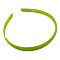 Plain Plastic Hair Band Findings, with Teeth, Green, 8mm wide
