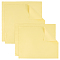 4Pcs 2 Style Silver Polishing Cloth, Jewelry Cleaning Cloth, Sterling Silver Anti-Tarnish Cleaner, The White Side Is Polished, Yellow, 35.5x28~35.5x0.04cm, 2pcs/style