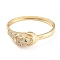Cubic Zirconia Leopard Hinged Bangle, Brass Jewelry for Women, Cadmium Free & Lead Free, Real 18K Gold Plated, Inner Diameter: 2-1/4x2-1/4 inch(5.85x5.65cm)
