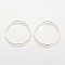 Brass Linking Rings, Lead Free & Nickel Free, Ring, Light Gold, 25x1mm, about 1000pcs/bag