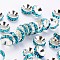 Brass Rhinestone Spacer Beads, Grade A, Rondelle, Silver Color Plated, Aquamarine, 9x4mm