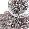 8/0 Glass Seed Beads, Ceylon, Round, Rosy Brown, 3mm, Hole: 1mm, about 10000Pcs/pound