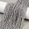 Natural Angelite Beads Strands, Faceted Round, 2~2.5mm, Hole: 0.5mm, about 228~229pcs/strand, 14.57~14.72''(37~37.4cm)
