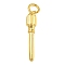 Rack Plating Brass Pendants, with Jump Ring, Lead Free & Cadmium Free, Long-Lasting Plated, Screwdriver Charm, Real 18K Gold Plated, 21.5x4x4mm, Hole: 3mm
