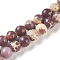 Natural Imperial Jasper Beads Strands, Dyed, Round, Rosy Brown, 3.5x3mm, Hole: 0.6mm, about 123~125pcs/strand, 15.1 inch~15.3 inch(38.5~39cm)