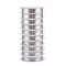 Round Copper Jewelry Wire, Long-Lasting Plated, Silver Color Plated, 26 Gauge, 0.4mm, about 32.8 Feet(10m)/roll