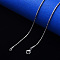 Non-Tarnish 304 Stainless Steel Boston Link Chain Necklace, with Lobster Claw Clasp, Stainless Steel Color, 19.68 inch(50cm)x1.6mm