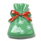 Christmas Theme Opaque Resin Cabochons, for Jewelry Making, Bag, 25x19x7.5mm