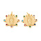 Brass Micro Pave Cubic Zirconia Pendants, Lady of Guadalupe Charms, with Jump Rings, Flat Round with Virgin Mary, Colorful, Real 18K Gold Plated, 20x20.5x2mm, Jump Ring: 5x0.8mm, Hole: 3.5mm