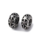 304 Stainless Steel Beads, Rondelle, Antique Silver, 9.5x4.5mm, Hole: 3mm