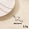Stainless Steel Cross Pendant Necklace, Fashion Jewelry for Women