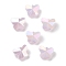 Electroplate Glass Beads, AB Color Plated, Butterfly, Faceted, Misty Rose, 8x10x6mm, Hole: 1mm, 100pcs/set