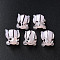 Handmade Lampwork Beads, Frog, Pink, 14.5~15.5x11~13x9mm, Hole: 1.2mm