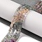 Gradient Color Natural Colorful Fluorite Beads Strands, Faceted Table Cut Cube, 3.5~4x3.5~4x3.5~4mm, Hole: 0.8mm, about 105pcs/strand, 15.94''(40.5cm)
