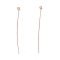 Brass Ball Head Pins, Cadmium Free & Lead Free, Rose Gold, 30~30.5mm, Head: 1.8mm, Pin: 0.5mm, 24 Gauge