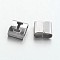 Tarnish Resistant Letter Style 201 Stainless Steel Square Slide Charms, Letter.I, 9x8x4mm, Hole: 8x3mm