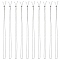 10Pcs 304 Stainless Steel Slider Necklace Making, Cable Chains Bolo Necklace Making, Fits for Connector Charms, Stainless Steel Color, 23-5/8 inch(60cm)