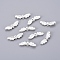 Tibetan Style Alloy Beads, Lead Free & Cadmium Free, Silver Color Plated, Wing, 22x7mm, Hole: 1mm