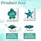4 нити 2 стилей синтетические бирюзовые окрашенные нити G-AR0005-81-7